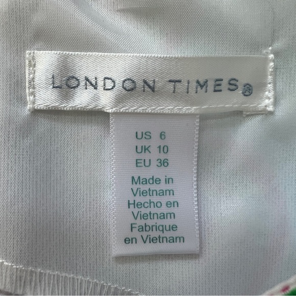 London Times Sleeveless Shift Dress Multicolor Boho Medallion Print‎ Size 6 - Picture 2 of 8